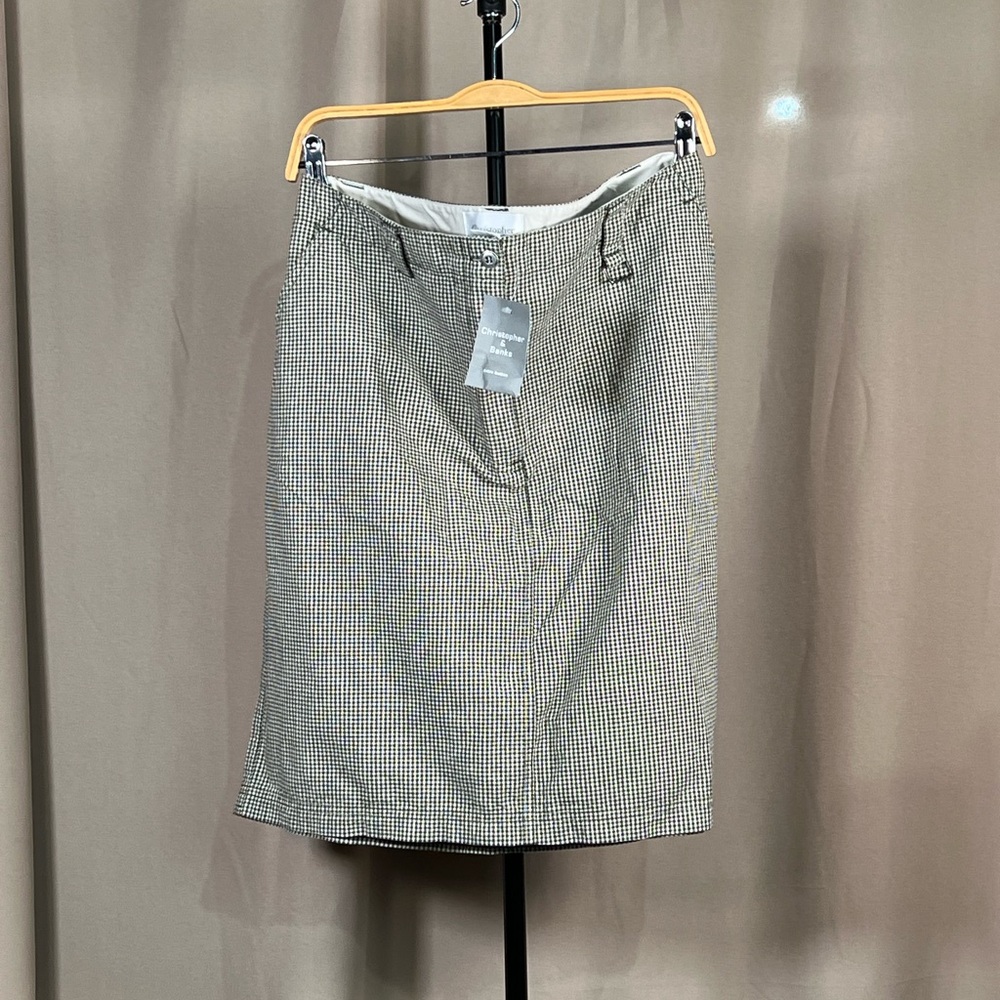 Christopher & Banks Gray Knee-Length Pencil Skirt
